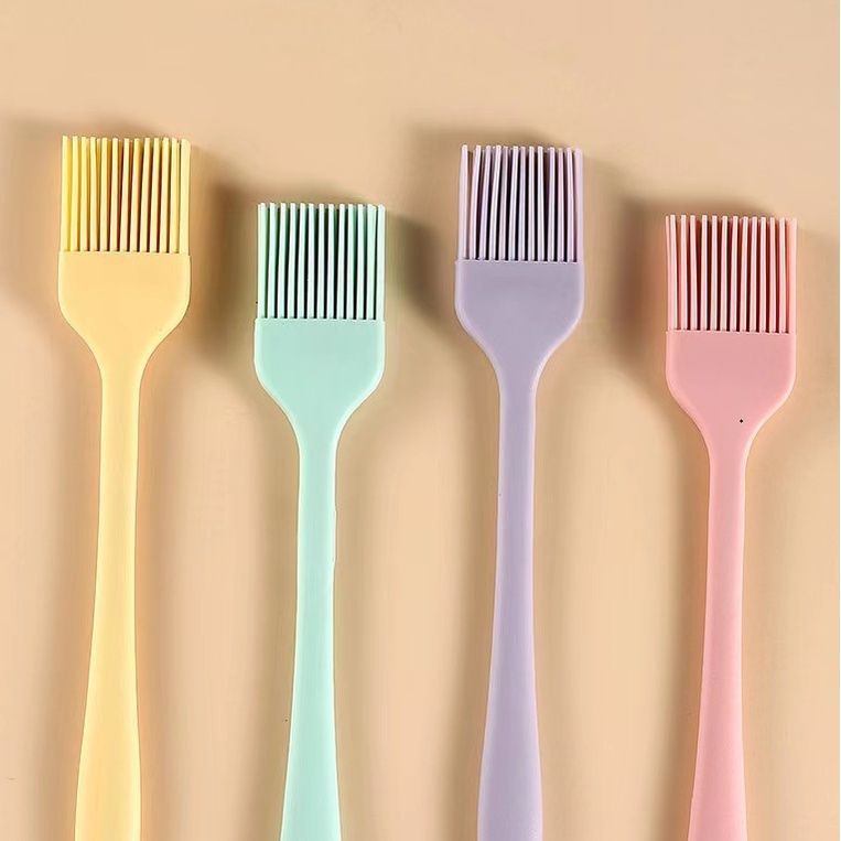 แปรงซิลิโคน ไร้รอยต่อ 21ซม. มี4สี วัสดุเกรดอาหาร อุปกรณ์เบเกอรี่ 3homeplus