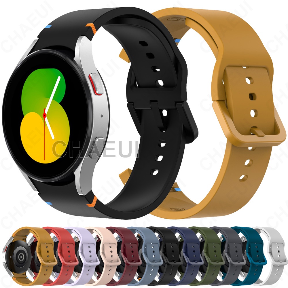 สายรัดซิลิโคนอุปกรณ์เสริมสําหรับ Galaxy Watch 7 6 5 Pro FE 4 44mm 40mm 45mm Classic 47mm 43mm 46mm 42mm