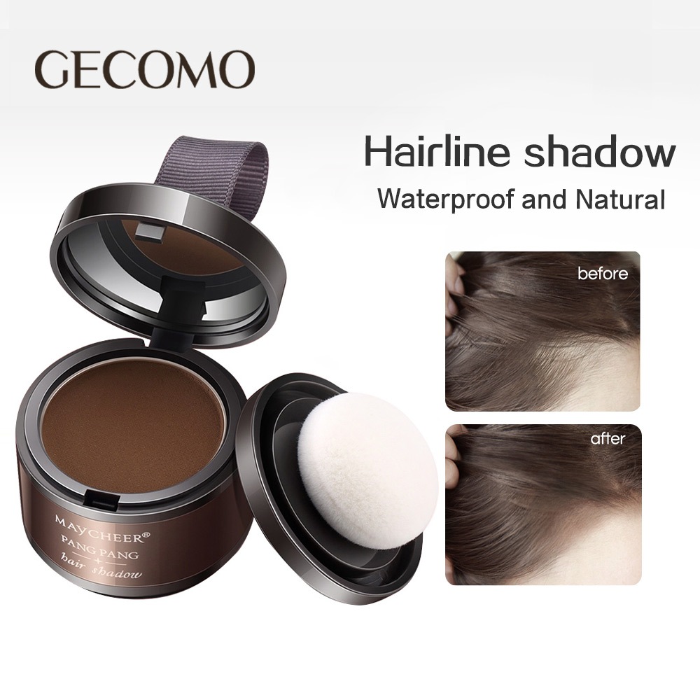 GECOMO แฮร์แชโดว์ ปกปิดหัวล้าน ผมบาง หัวเหม่ง และเพิ่มผมหนา แบบกันน้ำ สำหรับโคนผม