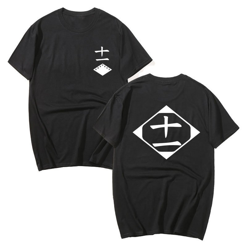 อะนิเมะผ้าฝ้ายเสื้อยืด Bleach คอสเพลย์เสื้อ Ki Kenpachi ผู้ชายผู้หญิง O-คอสั้นแขนสั้น Tee แฟชั่น Tsh