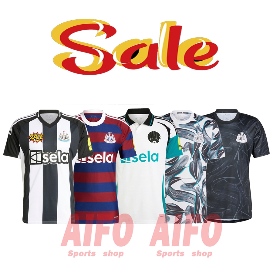 คุณภาพสูง NUFC Home Away Jersey 24/25 ฟุตบอลฟุตบอลฟุตบอลเสื้อฟุตบอลผู้ชายกีฬาเสื้อยืด S-5XL แฟนรุ่น