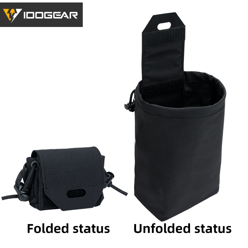 IDOGEAR กระเป๋าใส่แม็กกาซีนยุทธวิธีขนาดเล็กแบบพับได้ กระเป๋าใส่อุปกรณ์ EDC แบบอเนกประสงค์ 35116