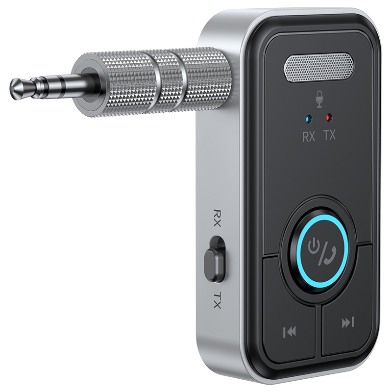 T67 บลูทูธ 5.3 เครื่องส่งสัญญาณ 2 in1 แจ็คอะแดปเตอร์ไร้สาย 3.5 มม.อะแดปเตอร์ Aux สําหรับเครื่องเสียงรถยนต์เพลง Aux ชุดหูฟังแฮนด์ฟรี