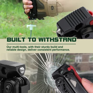 MOSSY OAK คีมอเนกประสงค์ 19-in-1 สแตนเลสสตีลเครื่องมือ EDC พร้อมไขควงแขน Self-locking พร้อม Sheath-Perfect สําหรับการตั้งแคมป์กลางแจ้งพร้อมกระเป๋า