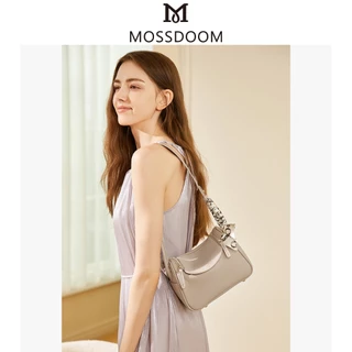 【Special off】MOSSDOOM Zenith Bag กระเป๋าสะพายไหล่น้ำหนักเบา ซิปรูด2ด้าน เเถมโบว์น่ารักๆ เหมาะสำหรับผู้หญิง