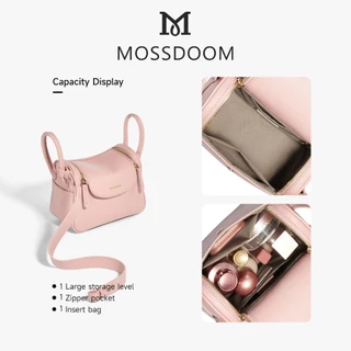 【Special off】MOSSDOOM Zenith Bag กระเป๋าสะพายไหล่น้ำหนักเบา ซิปรูด2ด้าน เเถมโบว์น่ารักๆ เหมาะสำหรับผู้หญิง