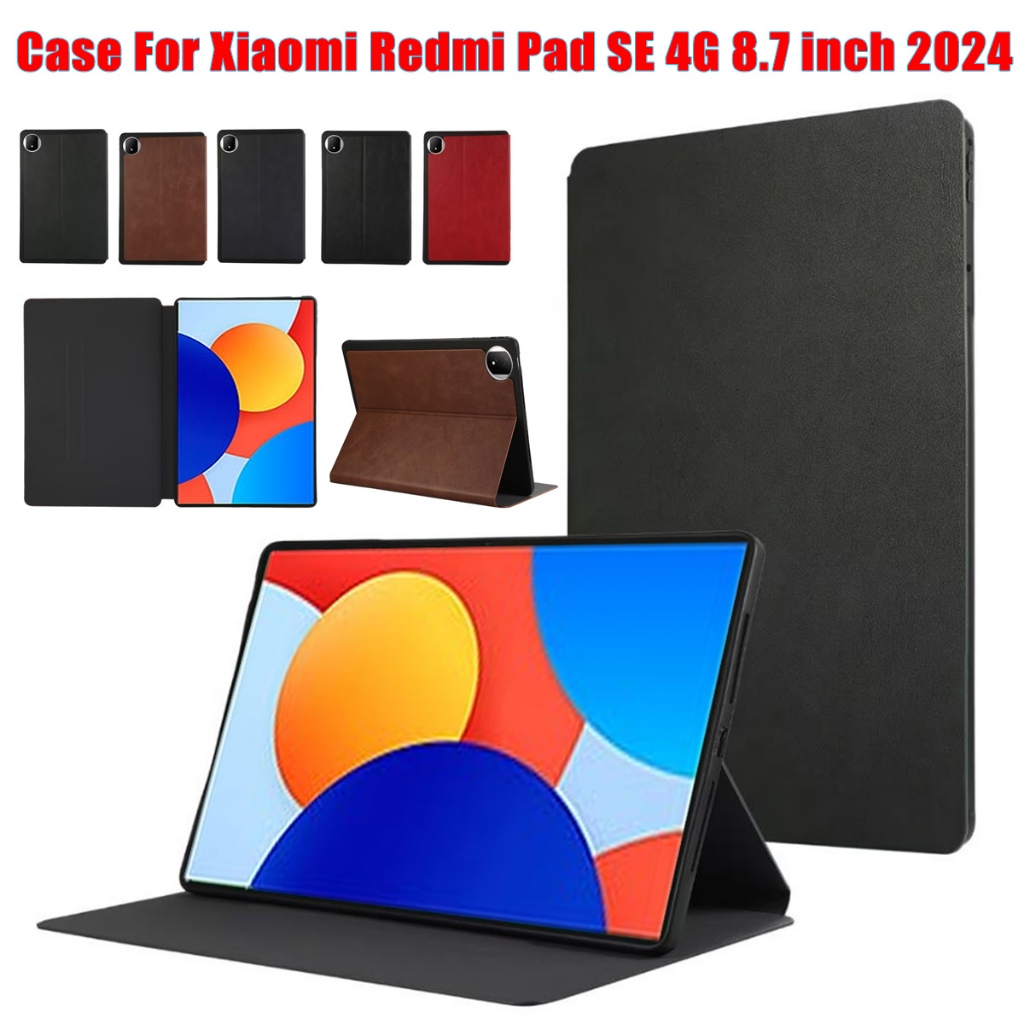 สําหรับ Xiaomi Redmi Pad SE 4G 8.7 นิ้ว 2024 หนังคุณภาพสูงสําหรับ Redmi Pad SE 4G 8.7 "แฟชั่น TPU แท