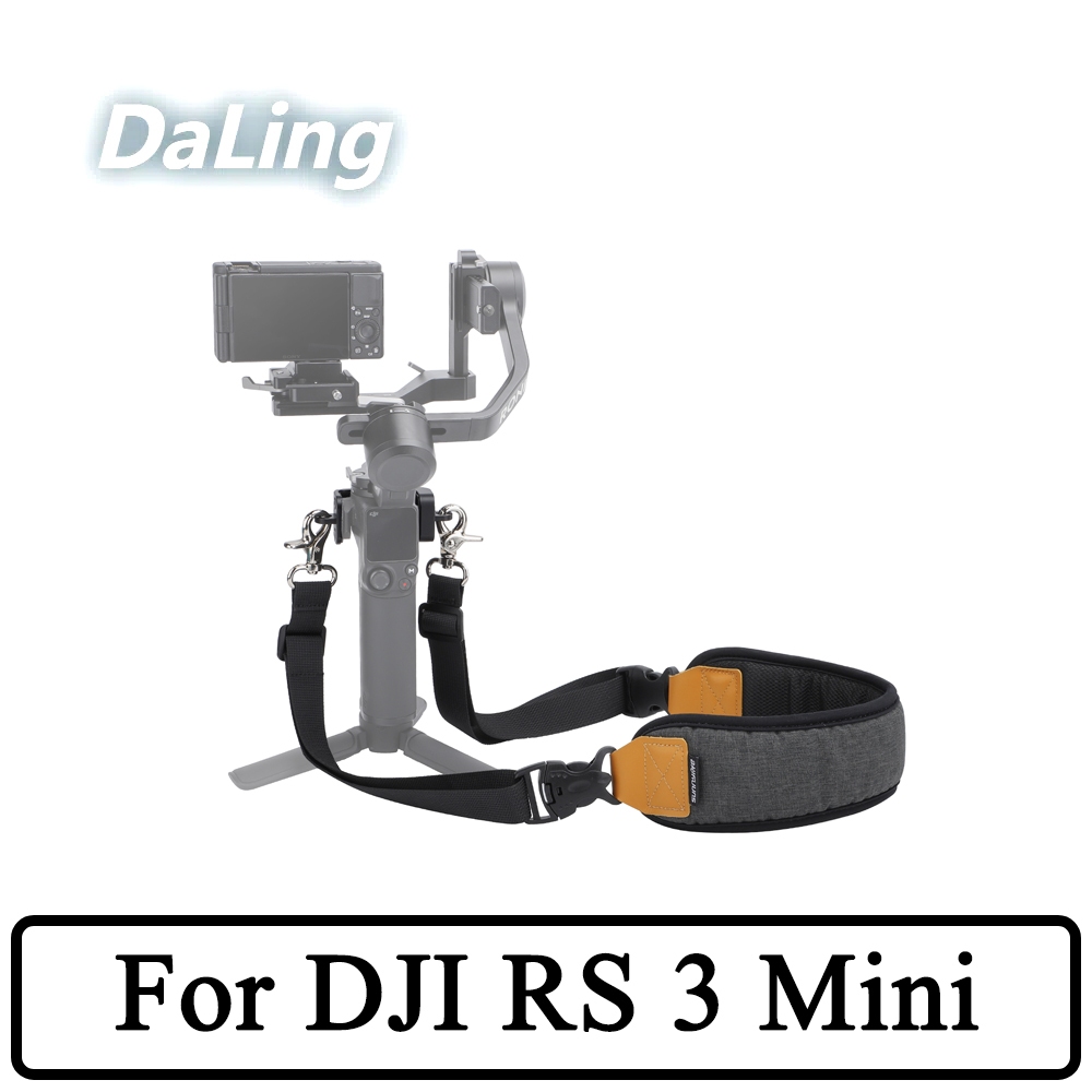 มือถือ Stabilizer Lanyard สําหรับ DJI RS3 Mini Lanyard Ronin มือถือ Gimbal Double Hook Comfort สายคล้องไหล่ RS3 Mini อุปกรณ์เสริม