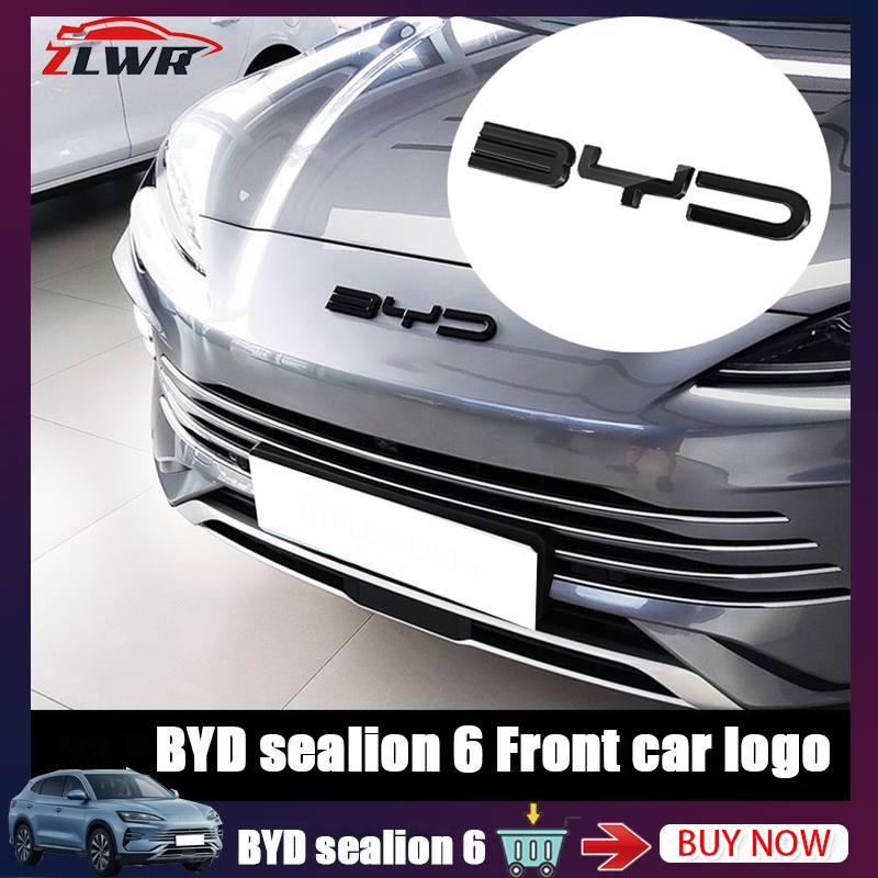 ZLWR BYD sealion 6 โลโก้รถด้านหน้ากระจังหน้าตัวอักษรโลโก้ BYD sealion 6 โลโก้รถการปรับเปลี่ยนภายนอก supp