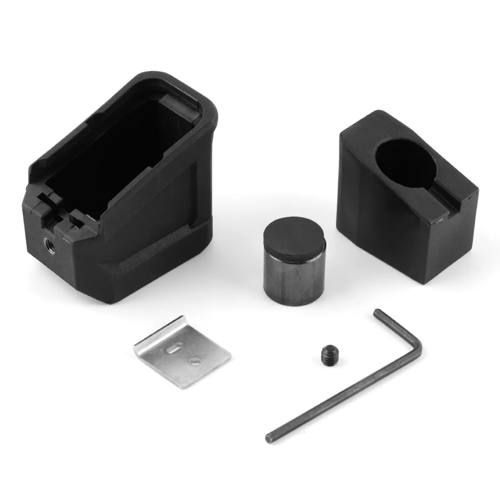 แผ่นฐานนิตยสารเพิ่มน้ําหนักที่ได้รับการปรับปรุงสําหรับ Glock 17 และ G22