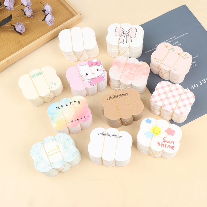 Annapink.th 50/100 ชิ้นคลิปผมการ์ด Hairpins คราฟท์กระดาษ Cloud Shape Display บรรจุภัณฑ์แท็ก EN