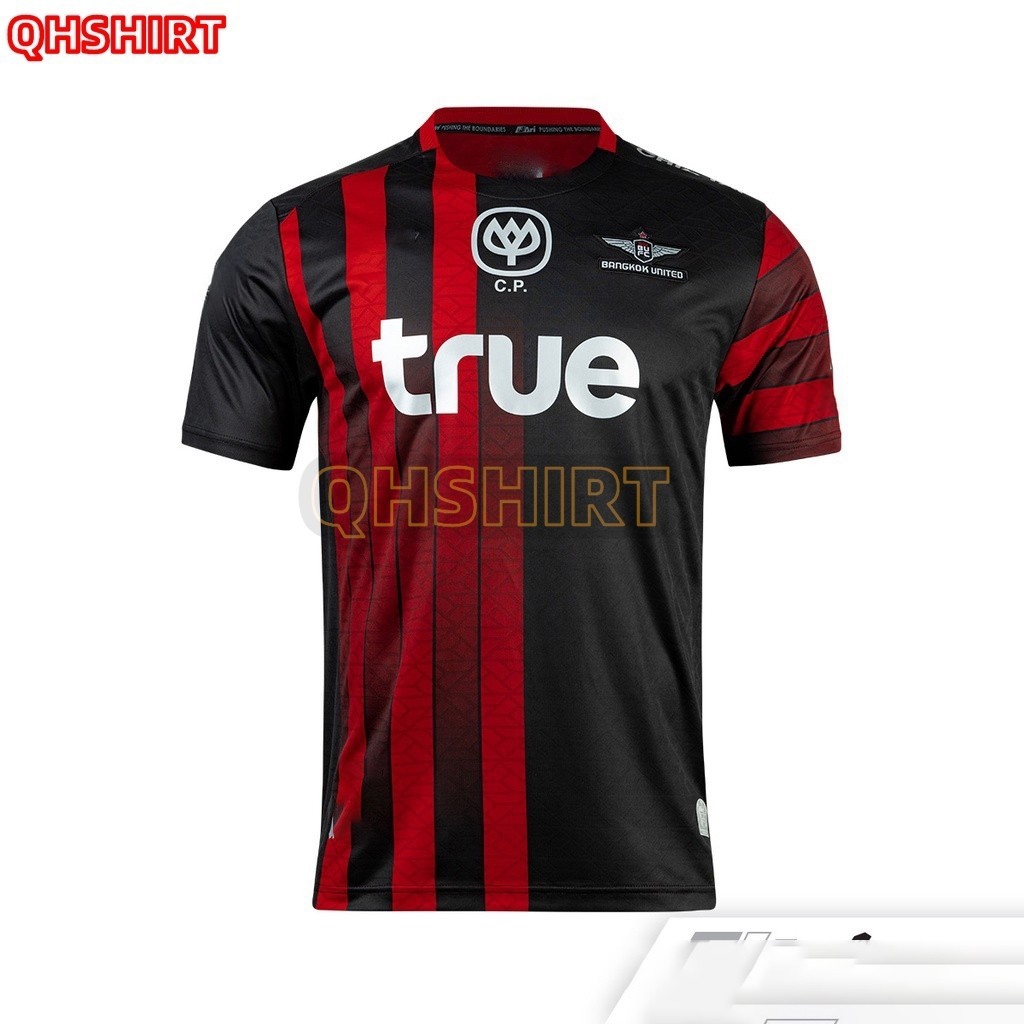"ARI TRUE BANGKOK UNITED 2022/2023 HOME REPLICA JERSEY - RED/BLACK/SILVER เสื้อฟุตบอล อาริ ทรู แบงค็อก สีแดง "