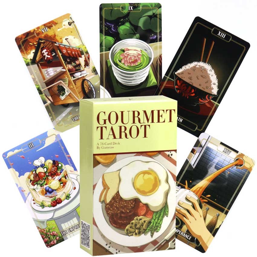 Gourmet Tarot Deck 10x6cm การ์ดเกมสํารับไม่มีคู่มือ