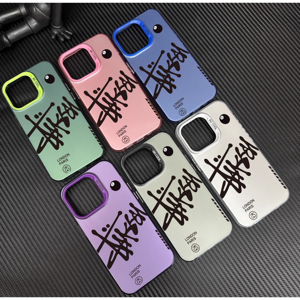 แนวโน้มแฟชั่นภาษาอังกฤษ Black Ball แปดเคสโทรศัพท์ Tecno SPARK 30 30C 10 10C 20 20C Pro Plus Go 2024 2023 2025 1 Caseing Matte เลเซอร์ที่มีสีสันกันชนฝาครอบโทรศัพท์