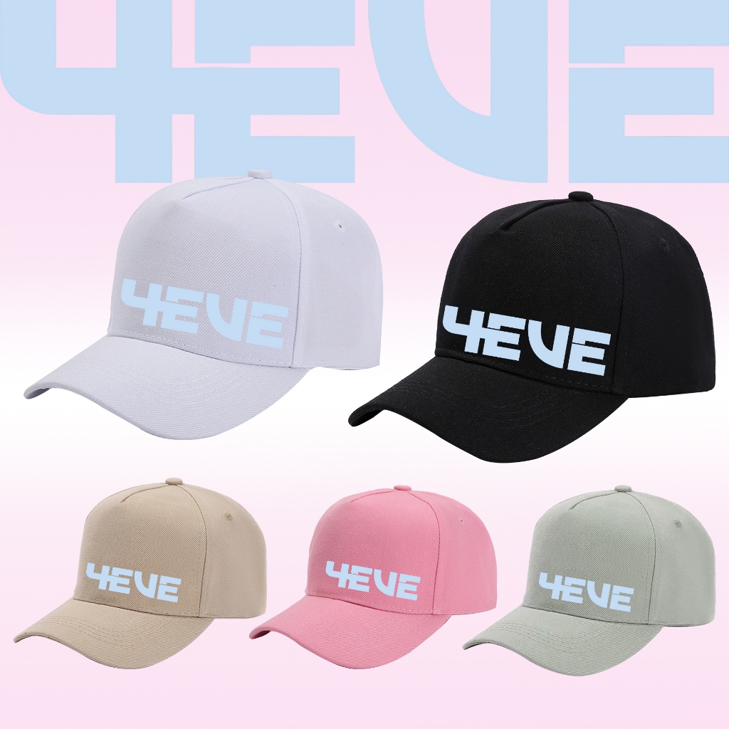 4EVE พิมพ์ลายโลโก้ ผ้าหนา Cotton 100% กันแดด กันลม หมวก Outdoor hat_G06
