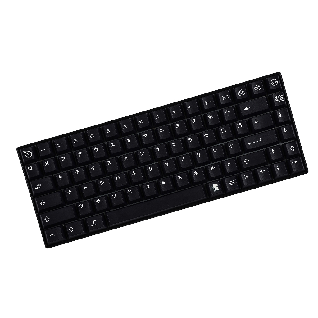 YMDK WoB KATAKANA EVA 129 Key Dye Sub Keycaps PBT Cherry Profile Key caps สําหรับ TKL 61 64 68 75 87