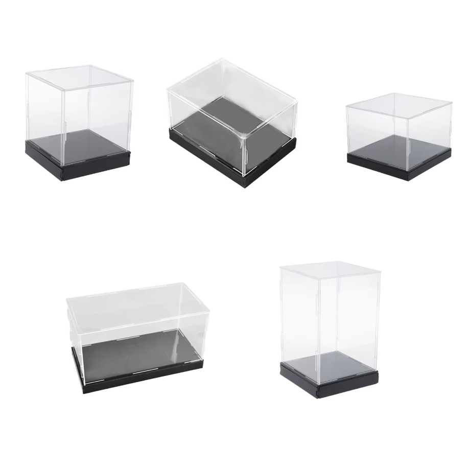 【จัดส่งในพื้นที่】อะคริลิคใสแสดงกรณีกันฝุ่นประกอบรุ่นกล่องแสดงสําหรับของเล่น เค้ก ตัวเลขการกระทําตุ๊กตา กรณี