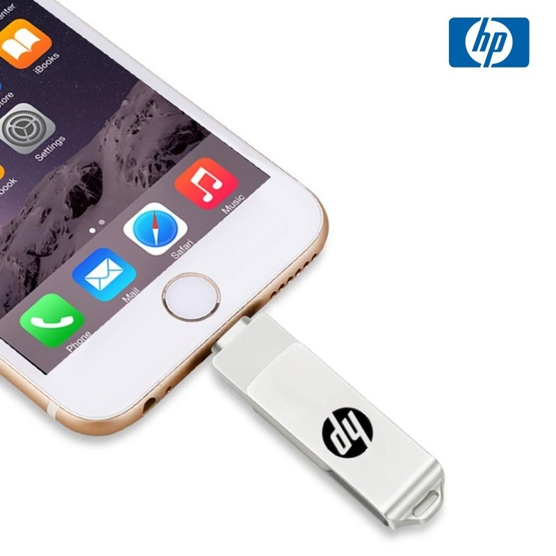 Hp USB3.0 4 in 1 OTG แฟลชไดรฟ์โลหะกันน้ําความเร็วสูง U Disk pendrive สําหรับ iphone Typle c 2TB 1TB 512GB 256GB 128GB