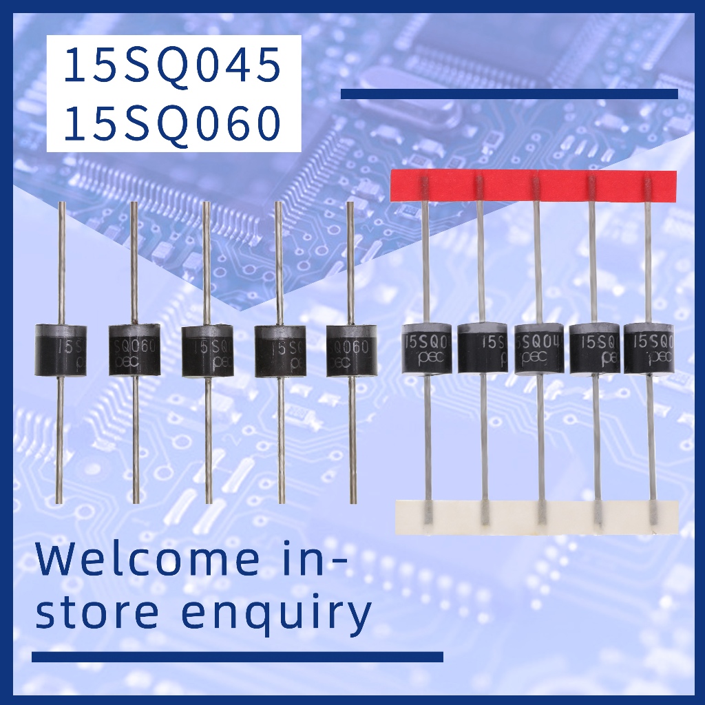 10-50 ชิ้น 15SQ045 15SQ060 Schottky Barrier Rectifier ไดโอด 15A 45 60V R-6 Axial 15 Amp 45 60 โวลต์
