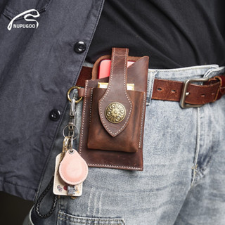 Nupugoo สินค้าใหม่ของแท้หนังผู้ชายเอวกระเป๋าสวมเข็มขัด Crazy…