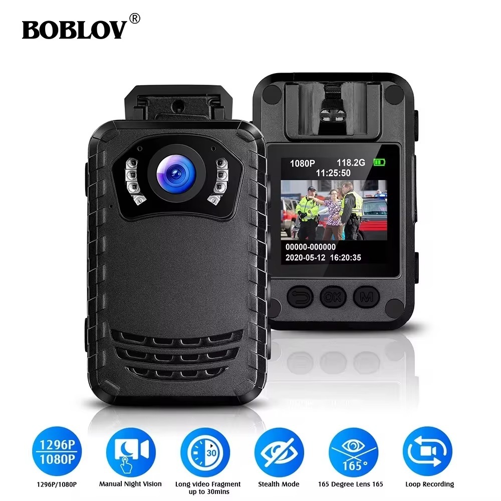 Boblov N9 กล้องแอคชั่นแคม ขนาดเล็ก กันน้ำ 1080p 60fps มุมมอง 165 องศา