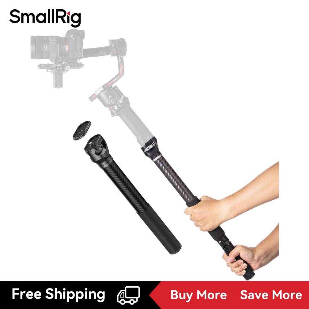 Smallrig Gimbal Extension Pole, 15 "/ 37 ซม.คาร์บอนไฟเบอร์ Stabilizer Extension Arm 1/4-20 "สกรูสําหรับ DJI RS 4 Mini/DJI RS 4 / RS 3 Pro/RS 3 Mini/RS-4378
