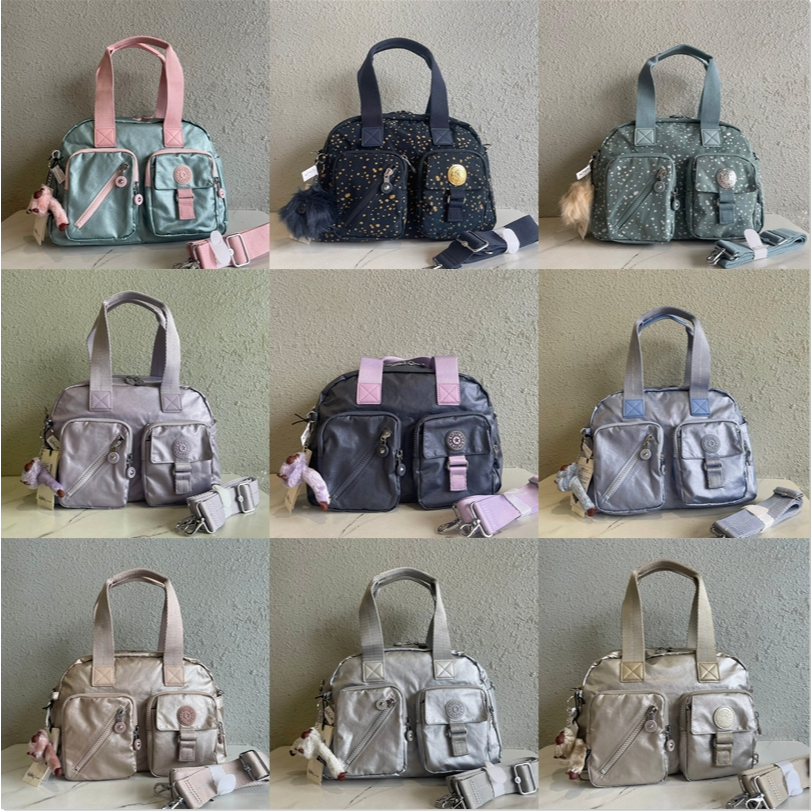 KIPLING คิปลิง กระเป๋าเดินทางผู้หญิงไนลอนกันน้ํา, กระเป๋าเป้, กระเป๋าสะพายไหล่ข้างเดียว