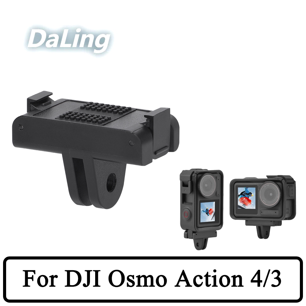 กล้องฐานแม่เหล็กสําหรับ DJI Osmo Action 4/Osmo Action 5 Pro Quick Release Dock พับอะแดปเตอร์แม่เหล็ก Dock Osmo Action 4/Osmo Action 5 Pro อุปกรณ์เสริม