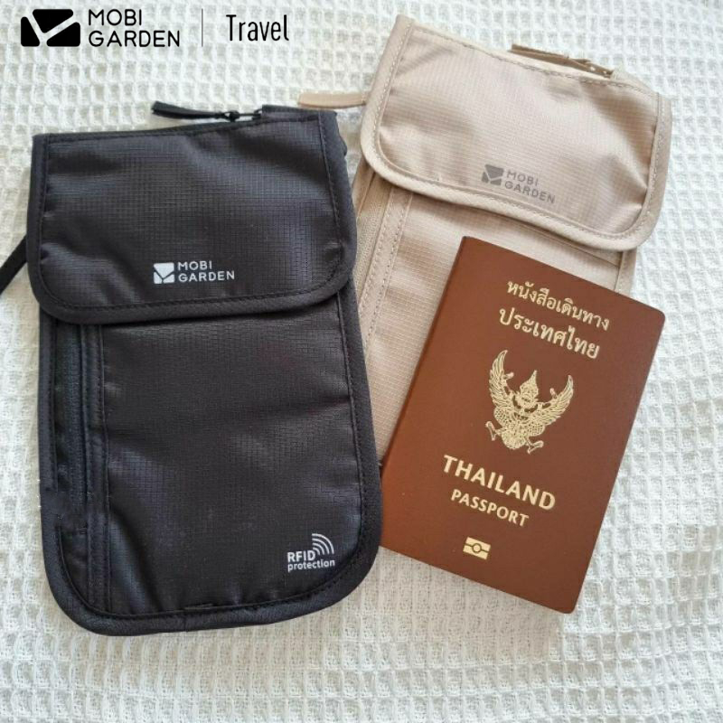 Mobi GARDEN กระเป๋าเอกสาร Travel, กระเป๋าเก็บของมัลติฟังก์ชั่น, ที่ใส่หนังสือเดินทาง, กระเป๋าตั๋ว, น้ําหนักเบาและพกพาสะดวก