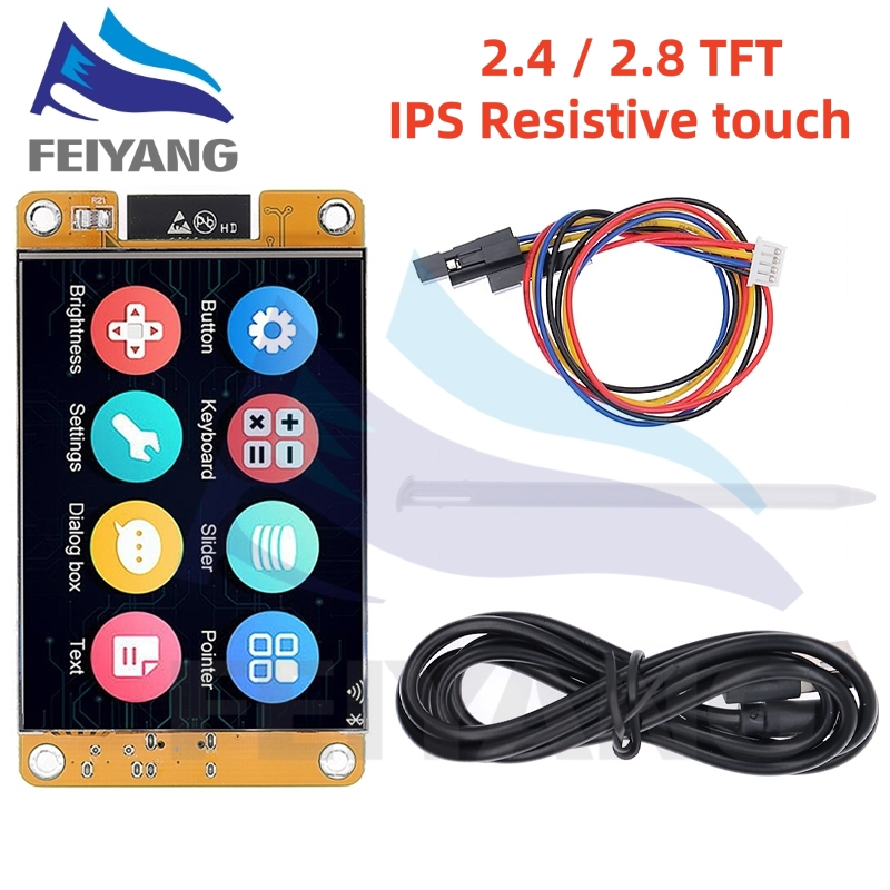 2.4 นิ้ว 2.8 นิ้ว ESP32 Arduino LVGL WIFI & บอร์ดพัฒนาบลูทูธ 2.4 "2.8 "240*320 สมาร์ทจอแสดงผล 2.8 นิ้วโมดูล LCD TFT พร้อม Touch WROOM