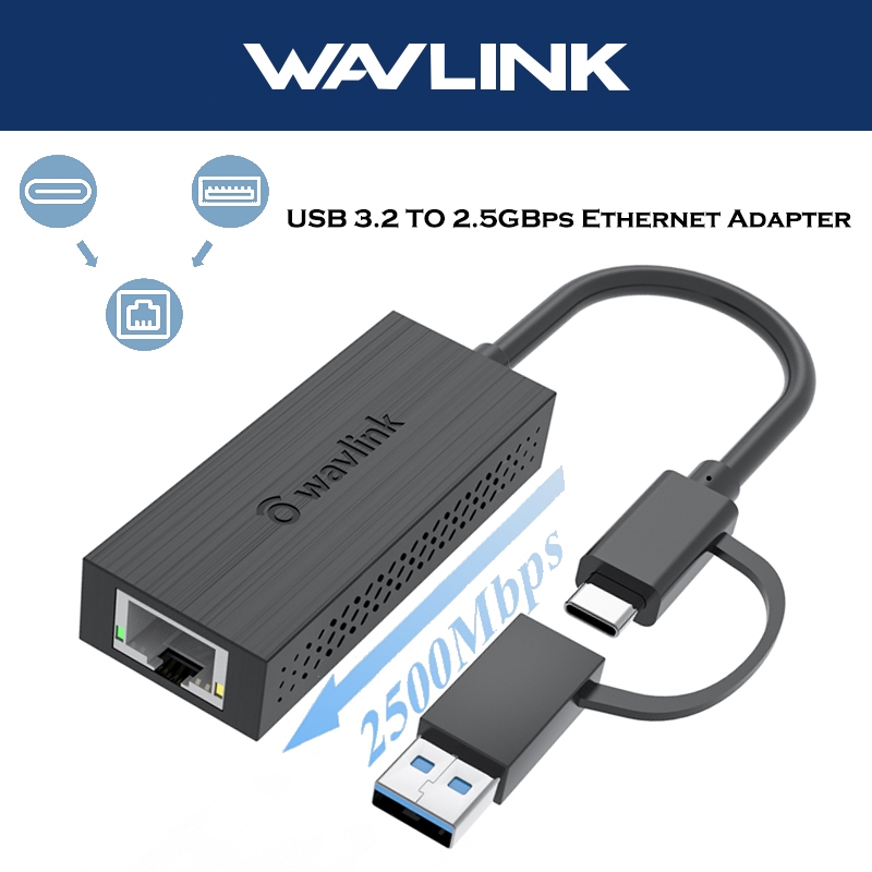 Wavlink อะแดปเตอร์อีเธอร์เน็ต USB เป็น 2.5 Gigabit
