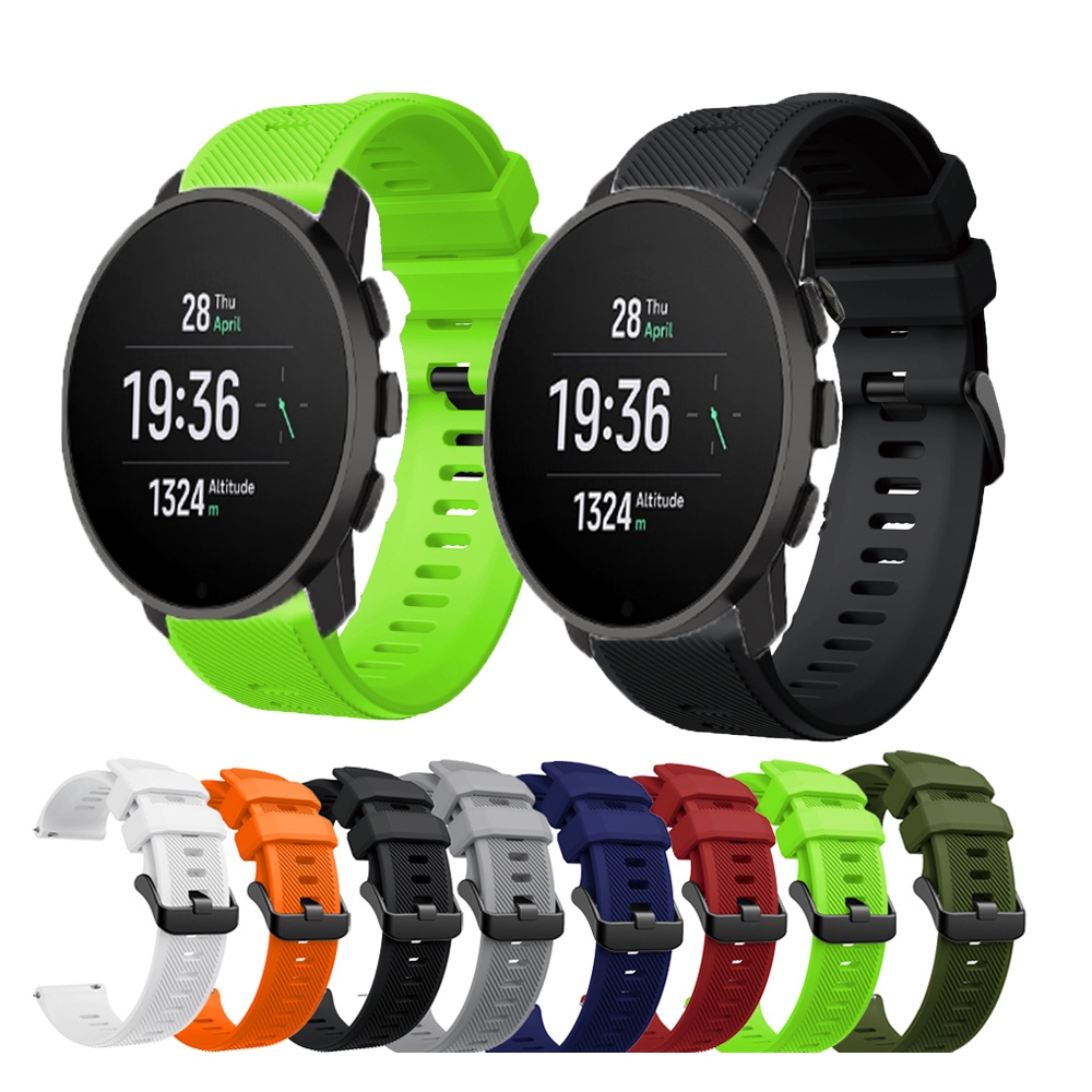 ซิลิโคน WatchBand สําหรับ Suunto Race SmartWatch ซิลิกาเจลนุ่มสําหรับ Suunto Race S สายรัดข้อมืออุปกรณ์เสริมเปลี่ยน ราคา ถูกที่สุด ดีลบีเคเค