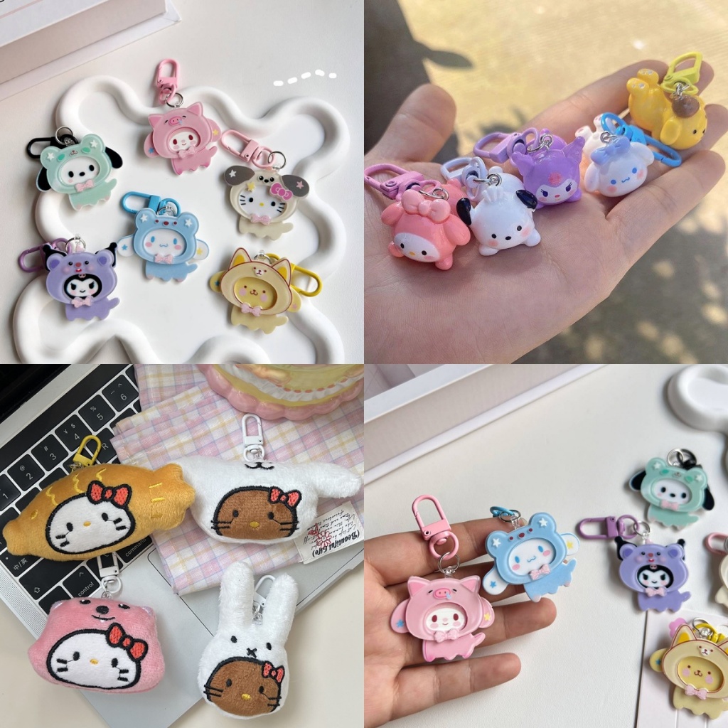 SANRIO Sthb พวงกุญแจ จี้การ์ตูน Kuromi My Melody Cinnamoroll น่ารัก สําหรับห้อยกระเป๋า