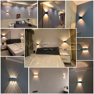 โคมไฟติดผนัง LED กันน้ํา สไตล์นอร์ดิก โมเดิร์น โคมไฟผนัง สําหรับตกแต่งบ้าน สวน ทางเดิน กลางแจ้ง