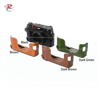 กระเป๋ากล้องหนังครึ่งเคสสําหรับกล้อง Fujifilm X100S X100T X1…