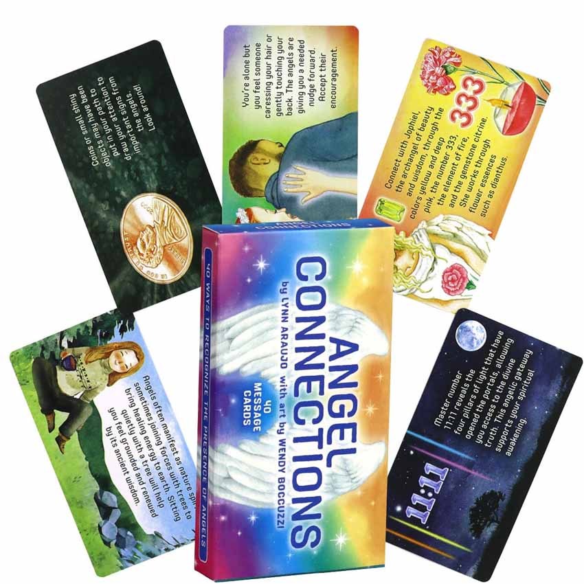 40 ชิ้น Angel Connections การ์ดเกม Oracle ไม่มีคู่มือ
