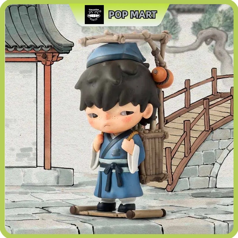 Popmart POP MART Wushuang Town POP MART ฟิกเกอร์ซีรีส์ครบรอบ 14 ปี กล่องตาบอด