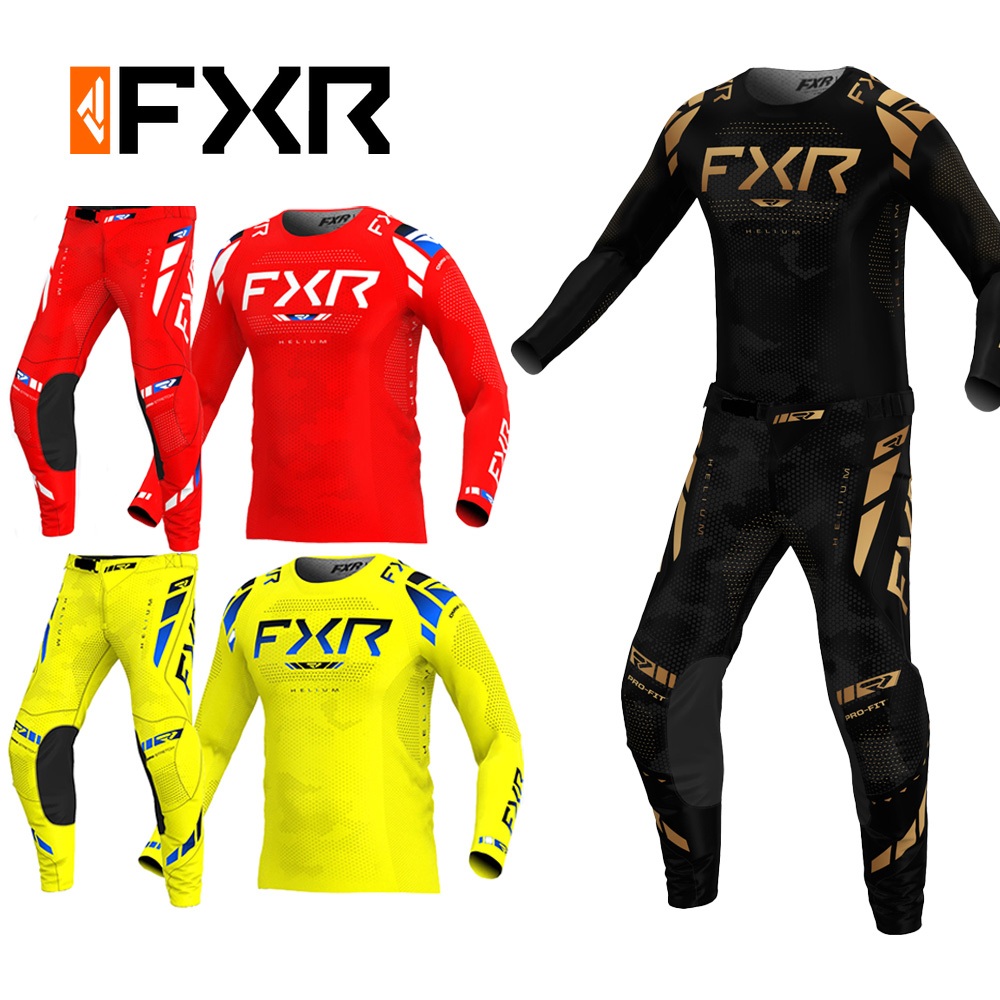 2024 CLUTCH สีเหลือง/สีแดง/สีดํา SHERBERT GEAR Set จักรยานเสื้อผ้า Motoccross Jersey ชุดรถจักรยานยนต์เสื้อผ้า Breathable ผสมสีสัน