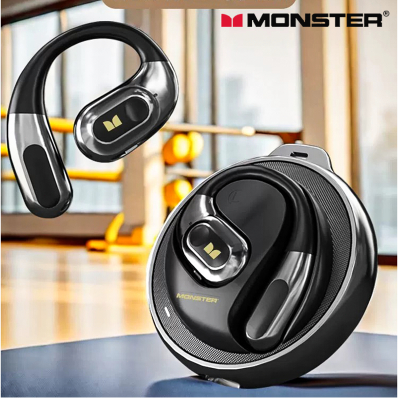 【พร้อมส่งจากไทย /﻿จัดส่งรวดเร็ว】Monster Open Ear AC330/MH22208 หูฟังบลูทูธ การลดเสียงรบกวน ENC หูฟัง IPX5 กันน้ำ เสียงสเตอริโอ 9D เสียงสเตอริโอ การเชื่อมต่อคู่แบบ TWS รองรับการเชื่อมต่อกับ iOS และ Android
