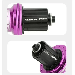 HASSNS-ดุมล้อจักรยานเสือภูเขา ฮับ Pro7 MTB 32 หลุม 36 หลุม ดุมล้อหลัง 32 ชม. บูชจักรยาน Noisy Cube 12, 11, 10, 9, 8, 7 ความเร็ว