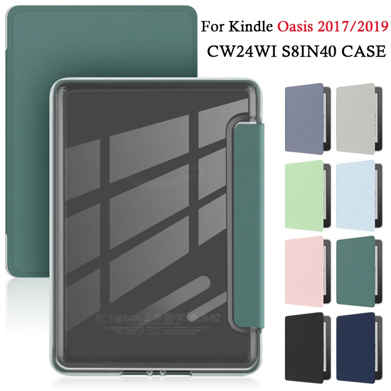 สําหรับ Kindle Oasis 9th / 10th Gen 2017 2019 7.0 นิ้ว Smart sleep wake-up อะคริลิคคุณภาพสูง Kindle Oasis CW24WI S8IN40 E-book Drop-proof ปลอก