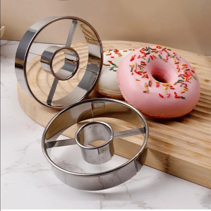 New Design baking diy สแตนเลสคุกกี้ใหญ่บิสกิตแม่พิมพ์โดนัทกลม,เครื่องตัดโดนัท,เครื่องตัดโดนัท