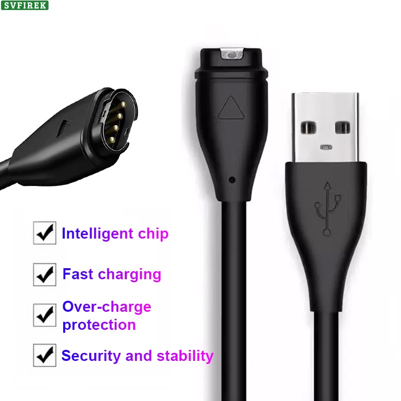 Fast สายชาร์จสําหรับนาฬิกา Garmin สายชาร์จข้อมูล USB สําหรับ Garmin Fenix 7 7X 6 6S 6X 5 5S 5X Forerunner 245 Vivoactive 3 4 4S 5 Venu SQ Venu 3 3S อะแดปเตอร์ชาร์จ