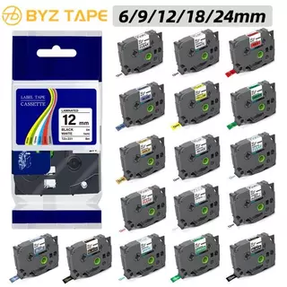 เทปป้ายลามิเนต TZE231 6-24 มม. สําหรับเครื่องพิมพ์ Brother P-Touch PT-H110 PT-D200 PT-D210/D450/D600