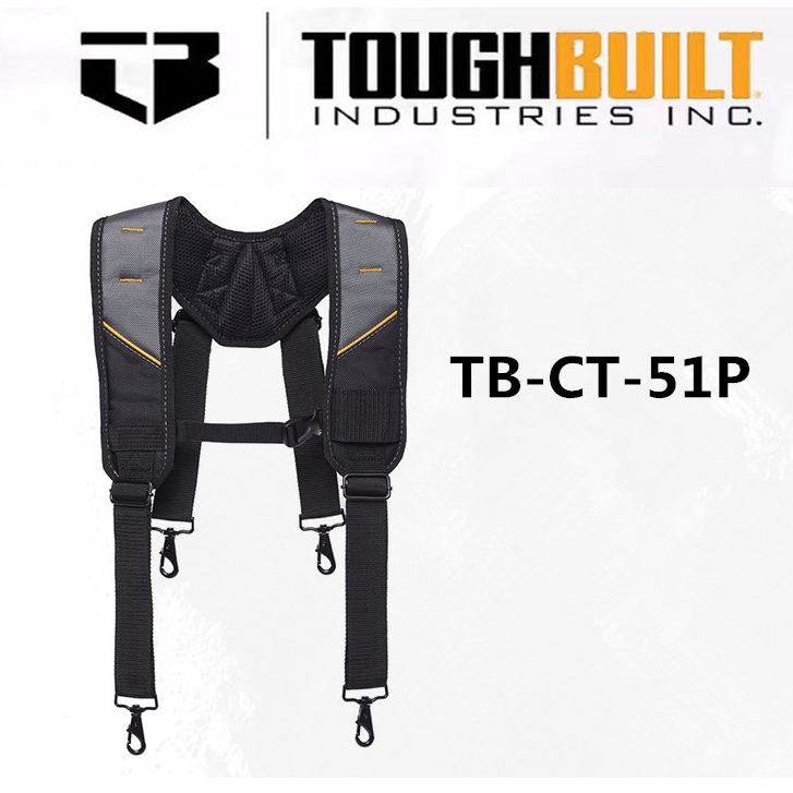 สายสะพายไหล่ก่อสร้างอุตสาหกรรมสากลยากพร้อมเข็มขัดสี่ตัว D-Ring TB-CT-51P
