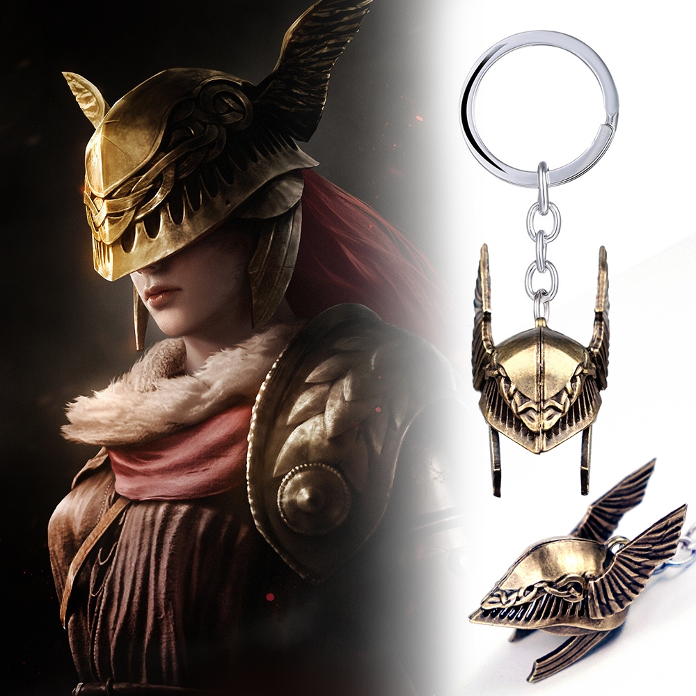 พวงกุญแจ จี้หมวกกันน็อค ลายเกม Elden Ring Blade of Miquella Malenia สําหรับผู้ชาย