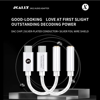 ชิป DAC JCALLY JM12 ชิป KTO2H20 ตัวนําชุบเงิน อะแดปเตอร์เสียงดิจิทัล เอาต์พุต 27.5mW@32Q