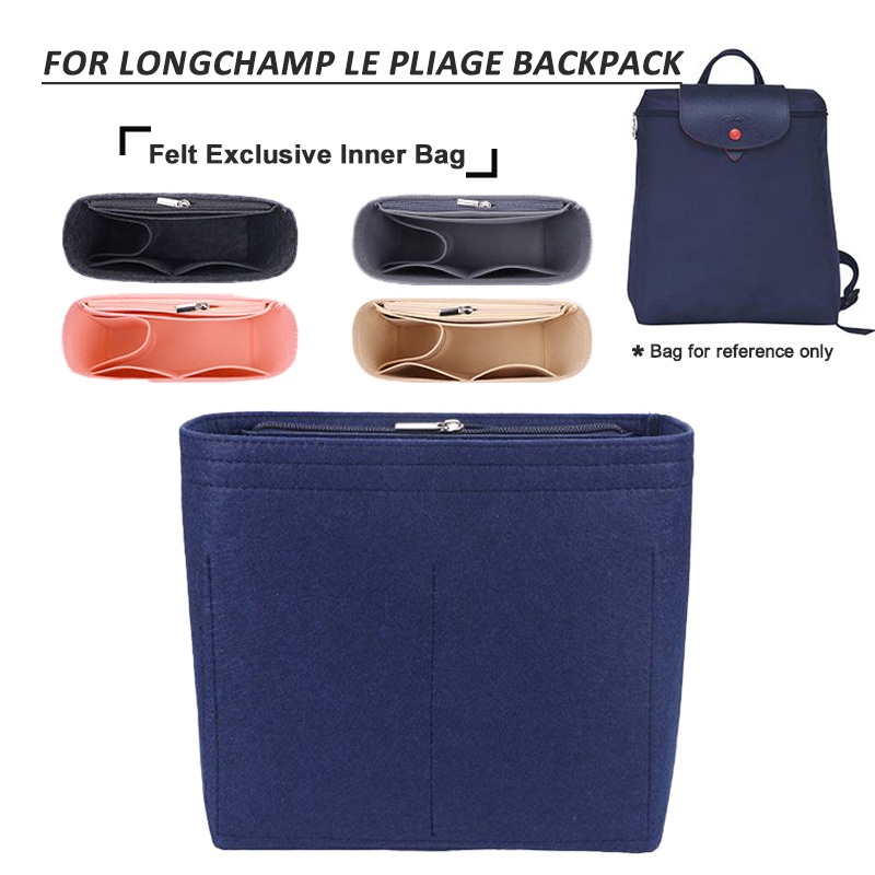Felt Insert Organizer Bag for LONGCHAMP Le Pliage Backpack Liner Storage Bag Backpack Liner Bag in B