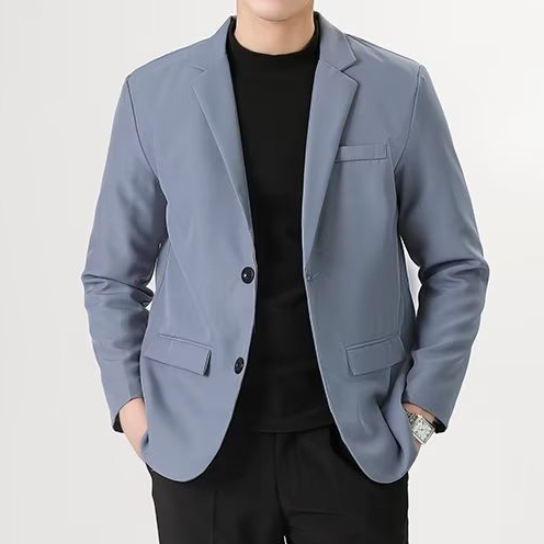 Meason เสื้อสูทชาย ปุ่มหลายปุ่ม ทรงหลวม เสื้อสูท A137