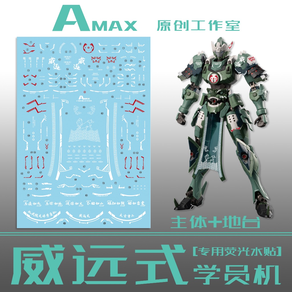 [AMAX]1/100 Motor NUCLEAR MNP-XH06 Weiyuan สไตล์ WATER DECAL